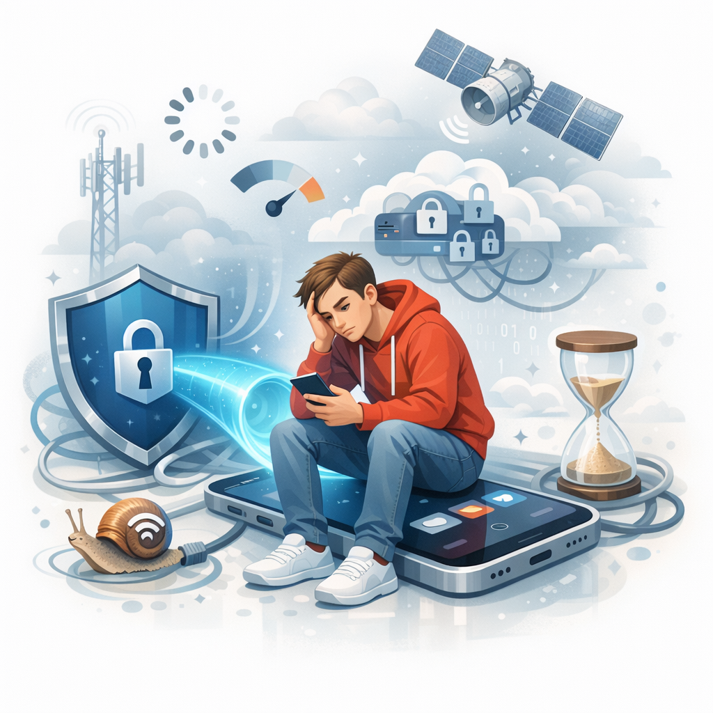 Почему VPN медленно работает на телефоне