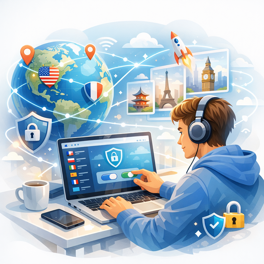 Как поменять страну в интернете VPN