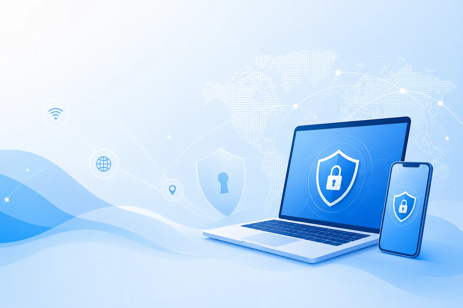 Безопасное подключение VPN на компьютере и телефоне